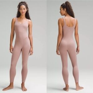 Lululemon Align Bodysuit 25" Contour Womens Size 12 Contour Built In Bra Unitard